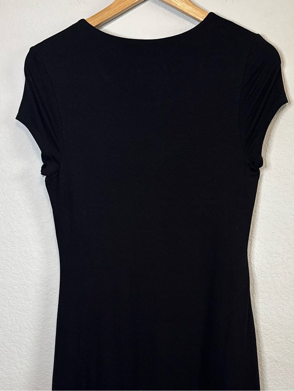 Carmen Marc Valvo Longline Retro Black White Slinky Dress Y2K Abstract Mini Sz S - Picture 9 of 12